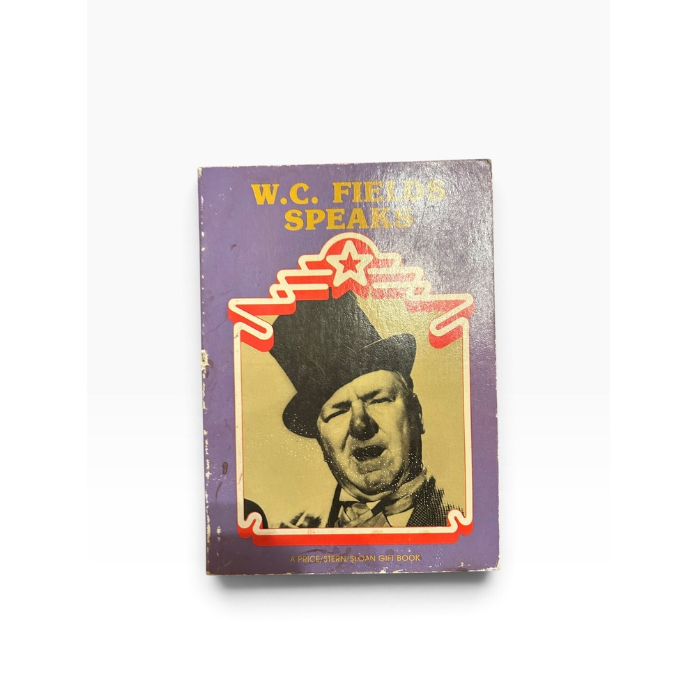 Vintage 1981 W.C. Fields Speaks Gift Book Paperback Price Stern Sloan Comedy